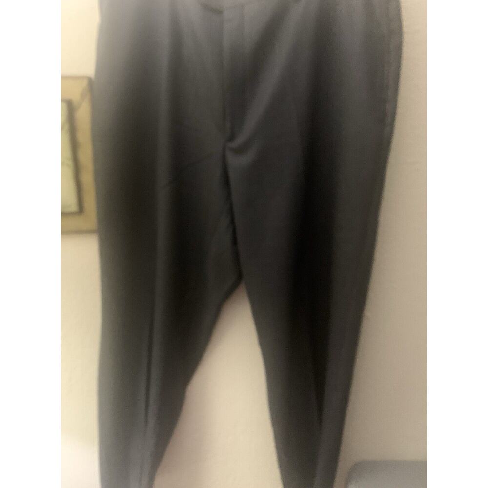 Ithitex Wool Black Gray Slacks Men Made Italy 100% Wool Preppy Luxury Designer